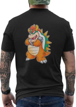 bowser king koopa mens back print t shirt